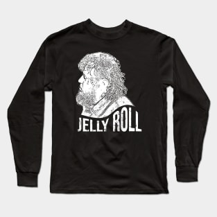 Jelly Roll // White retro Long Sleeve T-Shirt